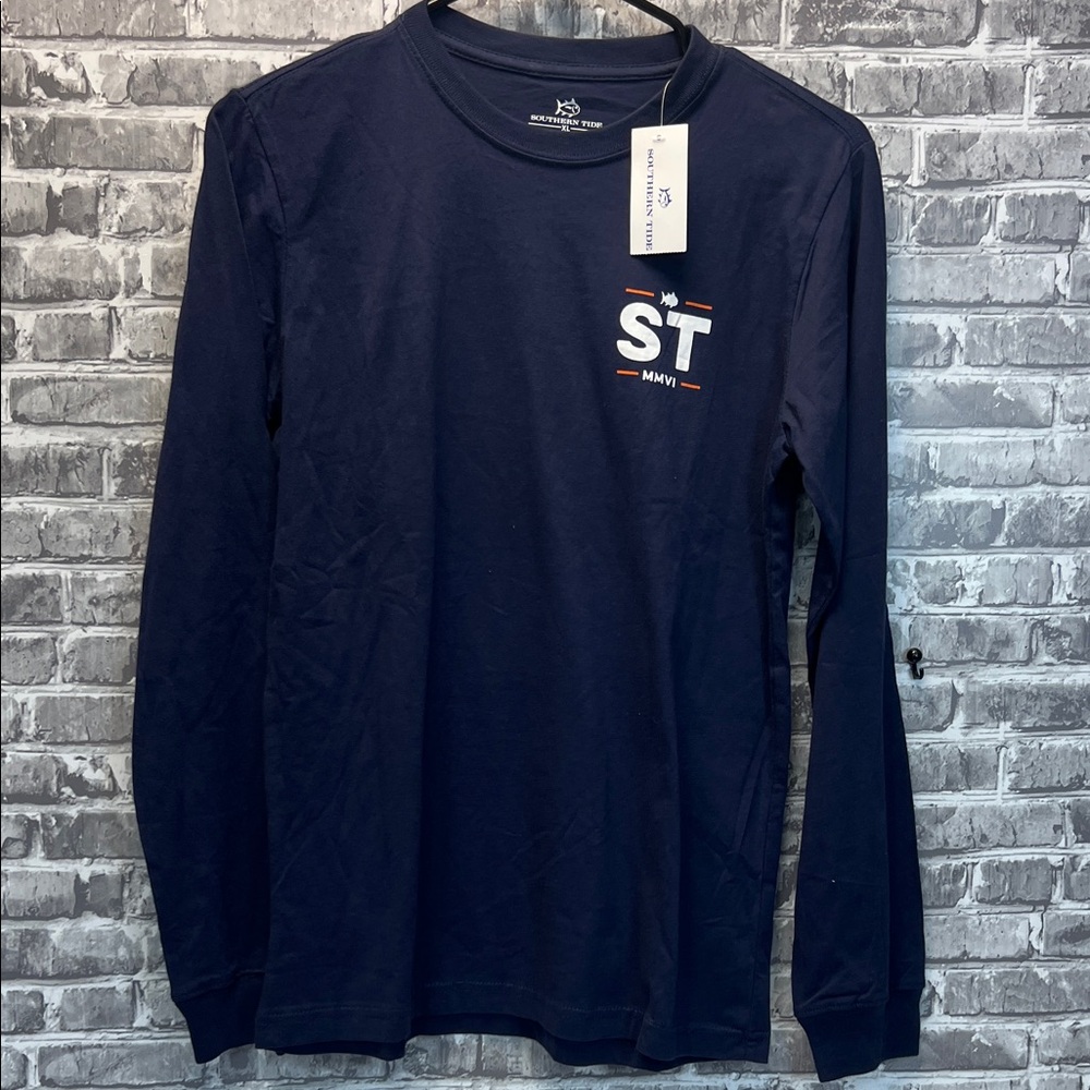 NWT Boy's Southern Tide Navy Long‎ Sleeve T-Shirt